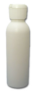 4 oz White Plastic Bottle with with Dispensing Lid
