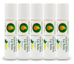 Lemon Mint Lip Balm - 5 Pack